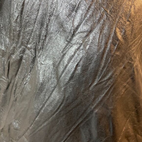 Black leather textured vest sz L Moto inspired - Picture 3 of 10